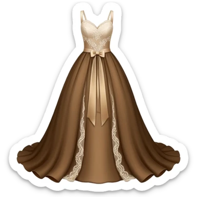 A wedding dress sticker