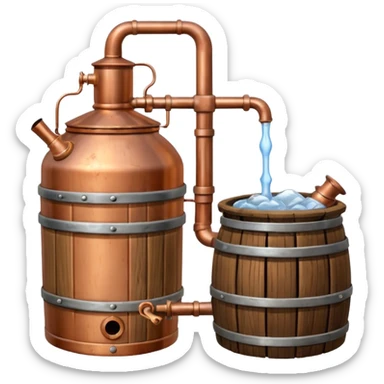 moonshine still sticker