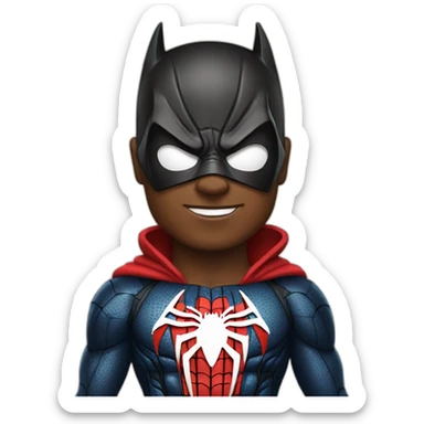 spiderman batman sticker