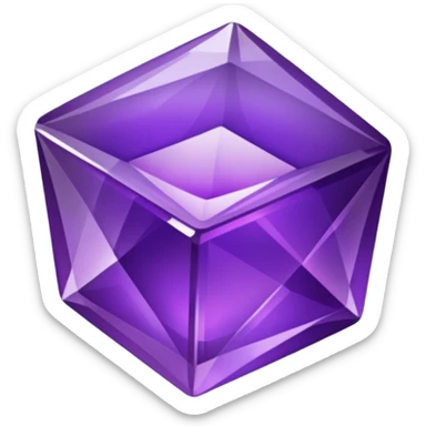 cristal violet sticker