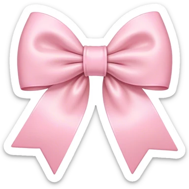 Aesthetic Pastel pink bow sticker