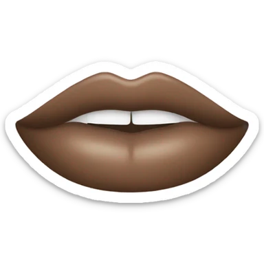 Light brown lipstick  sticker