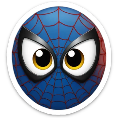 spiderman-face sticker
