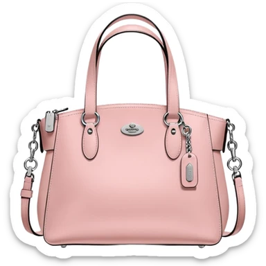 coach bag color pink sticker