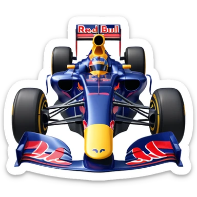a 2010 Red Bull Formula 1 car sticker