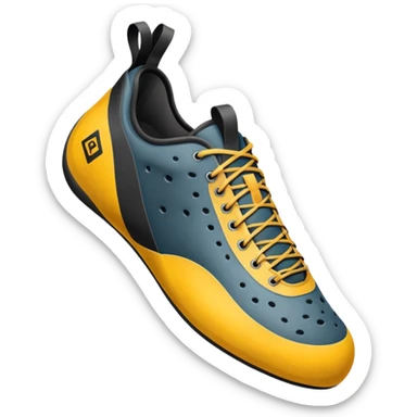 climbing shoe for bouldering sticker