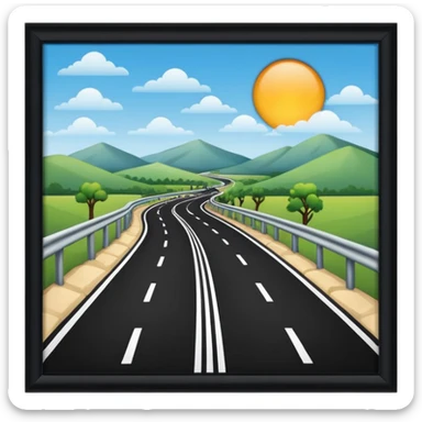 CARRETERA sin recuadro  sticker