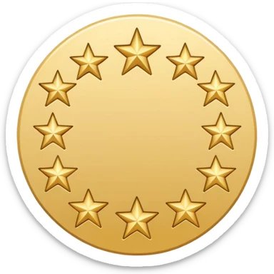 Can u make a emoji with 15 stars in a circle no face no nothin just lines and nothing in the middle and the stars have nothing it in too sticker