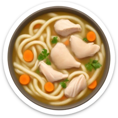 Homemade chicken noodle soup sticker