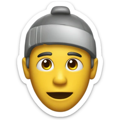 banging head against wall sticker