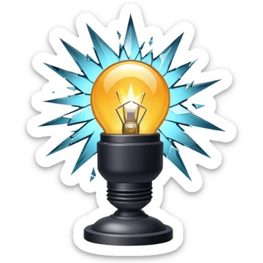 exploding spotlight sticker