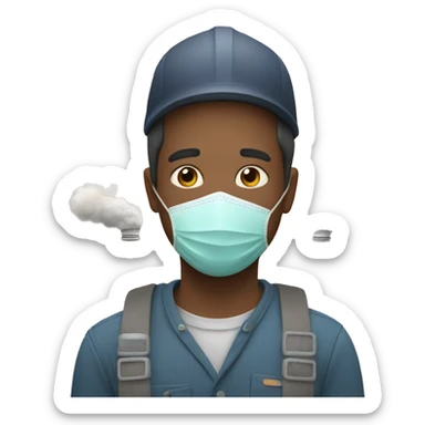 Air pollution sticker