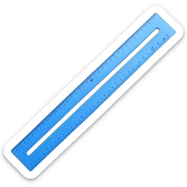 blue ruler sticker
