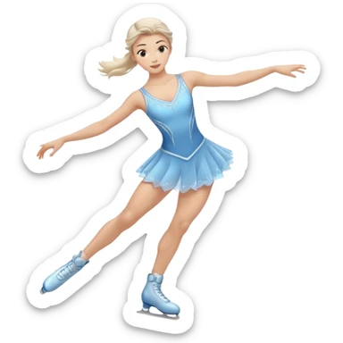 ice skater sticker