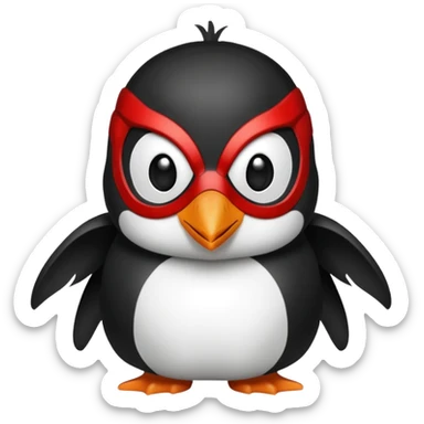 Penguin spiderman without a cape and without a suit sticker