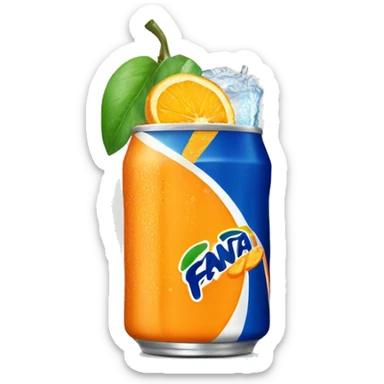 Fanta light drink sticker