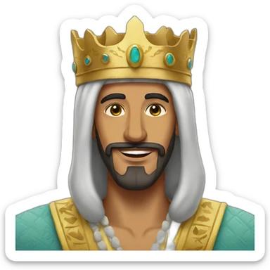 Moroccan king saying good nignt sticker
