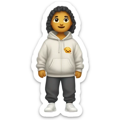 Dumpling wearing sweats sticker