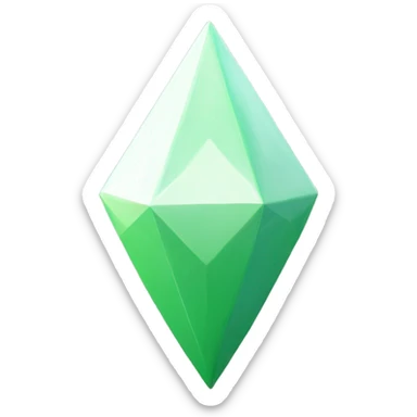 White sims 4 plumbob only sticker