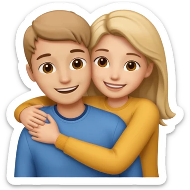 two People Hugging sticker