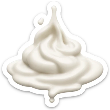 White sauce  sticker