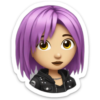 emo girl with a passion for punk sticker