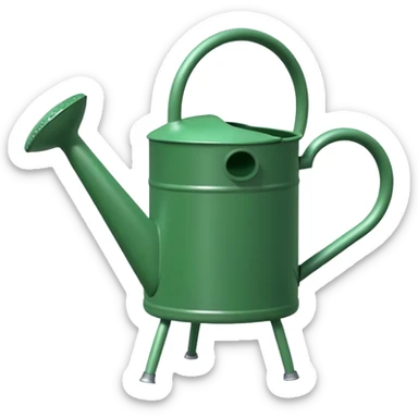give me a watering can with legs sticker