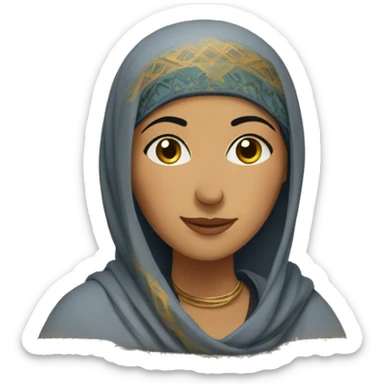 Moroccan woman from fes sticker