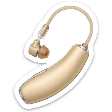Generate a in ear canal hearing aid sticker