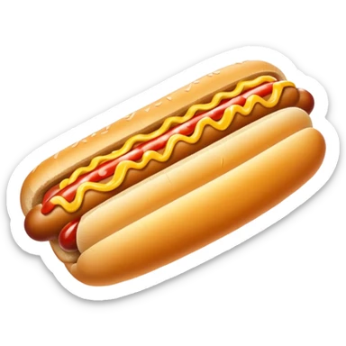 hot dog and french fries sticker