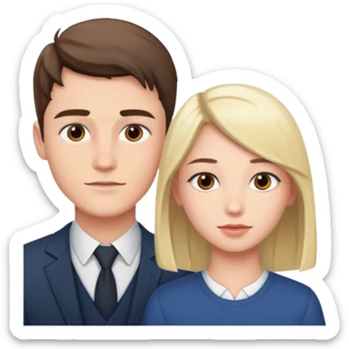 Connor and Naomi  sticker