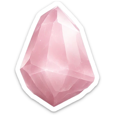 Light pink quartz sticker