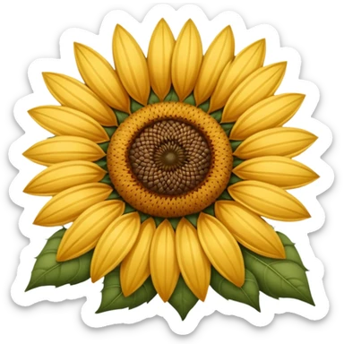 Sunflower seed sticker
