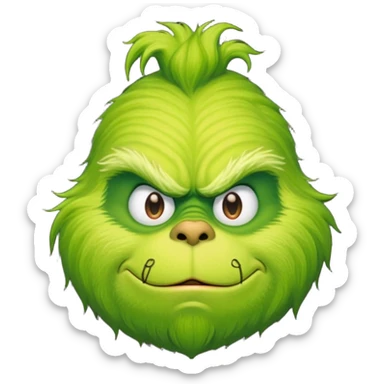Grinch sticker
