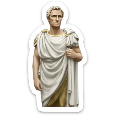 Julius Caesar statue sticker