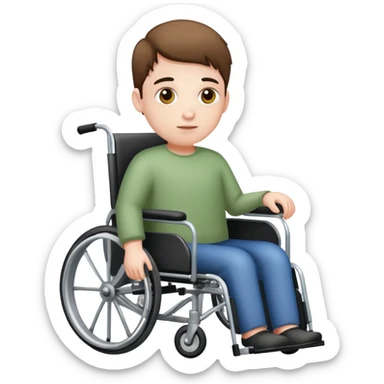 Autistic person in wheelchair sticker