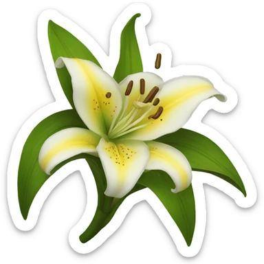 flowers lily sticker