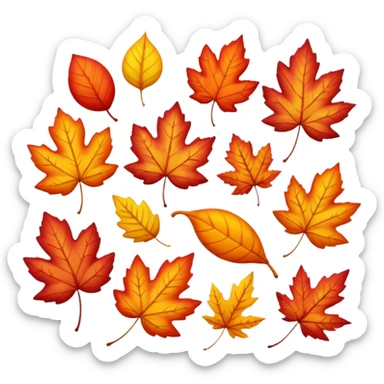 Fall sticker