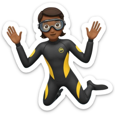 scuba diver sticker