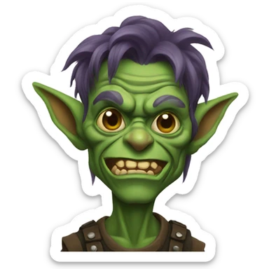 green skin goblin  sticker