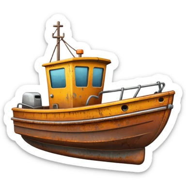 tow boat sticker