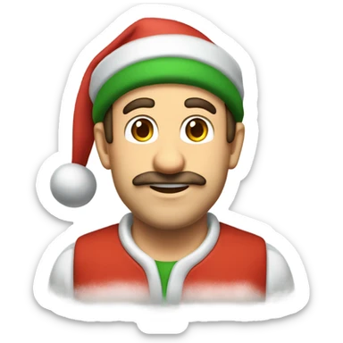 Luigi mangione Christmas sticker