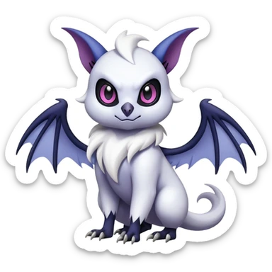 Edgy Cool Kawaii Noibat-Absol-Pokémon Full Body sticker