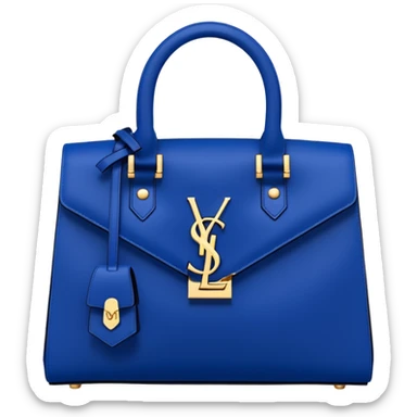 Rose design blue ysl hand bag  sticker