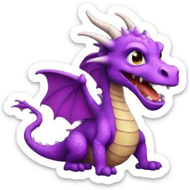 Dragon purple  sticker