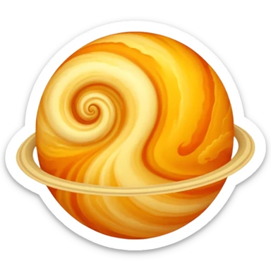 realistic venus planet emoji sticker