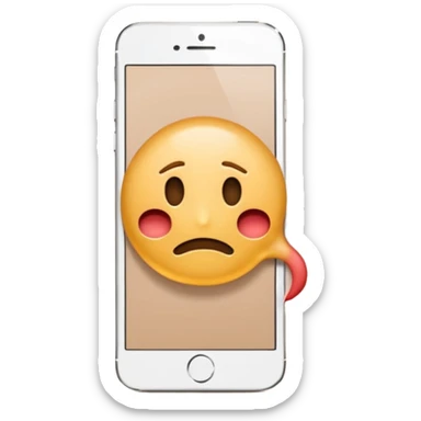 emoji stile iphone 3d di un intestino triste con espressione dolorante e un foglio in mano con la scritta "DIAGNOSI DI IBS", SENZA SFONDO sticker