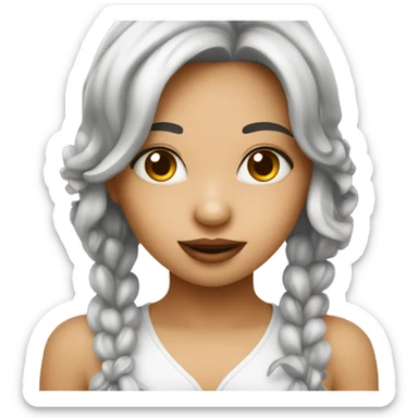 girl with cherry sticker