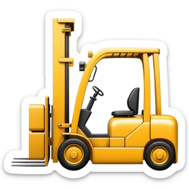 emoji forklift sticker