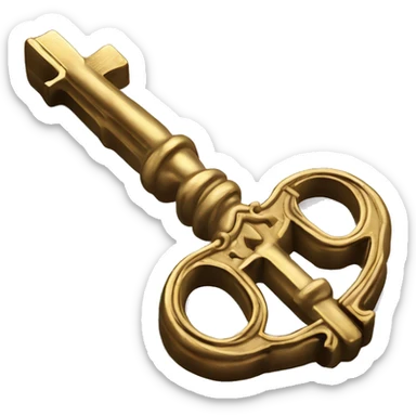🗝️ Antique key but gold sticker